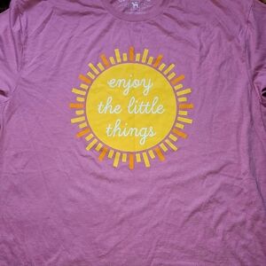 Graphic Tee Size 2XL Dusty Rose